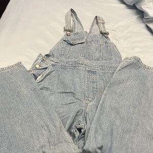 GAP Factory Light Blue Denim Overalls
